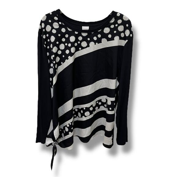 Chico’s Touch Of Cool side tie top - Picture 2 of 7